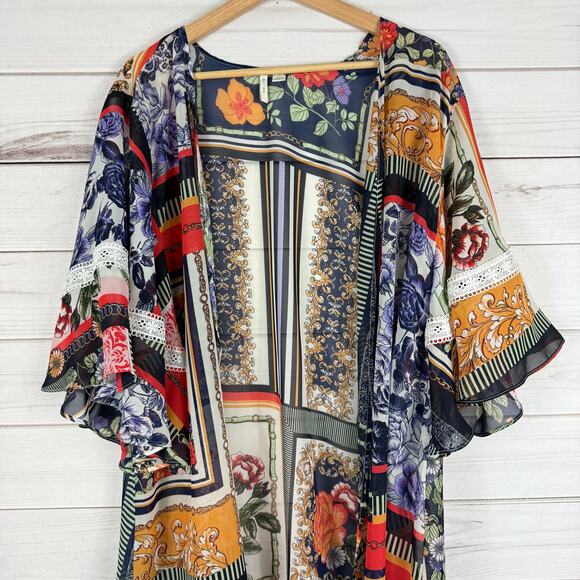 Cato Women's Kimono Sheer Coverup Women's Size Large C‎ Est 1946 - Picture 4 of 7